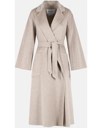Max Mara - 'Icon Ludmilla' Sand Cashmere Coat - Lyst