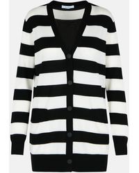 Max Mara - 'fiemme' Two-tone Virgin Wool Cardigan - Lyst