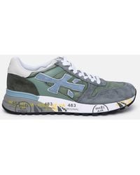 Premiata - 'mick' Color Leather And Nylon Sneakers - Lyst
