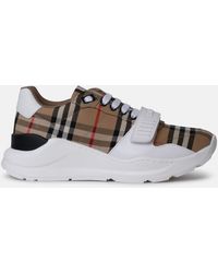 Burberry - New Regis Check Sneakers - Lyst