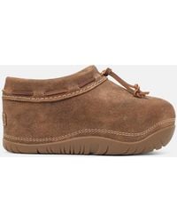 UGG - Chestnut Clog Bucked Suede Slippers - Lyst
