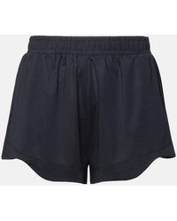 Ganni - 'active' Shorts In Recycled Polyester Blend - Lyst