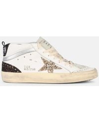 Golden Goose - 'mid Star Classic' Leather Blend Sneakers - Lyst