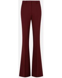 Sportmax - Virgin Wool Wine Trousers - Lyst