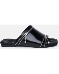 Burberry - Leather Slippers - Lyst