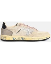 Premiata - 'bskt Clay' Leather Blend Sneakers - Lyst