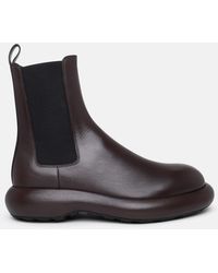 Jil Sander - Leather Ankle Boots - Lyst