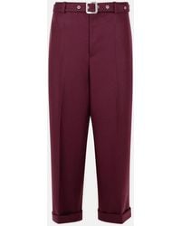 Jil Sander - Wine Wool Pants - Lyst