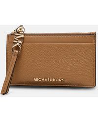 MICHAEL Michael Kors - Peanut Leather Empire' Wallet - Lyst