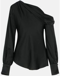 Jonathan Simkhai - 'Alice' Acetate Blend Blouse - Lyst