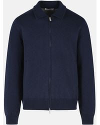 Lardini - 'Double' Wool Bomber Jacket - Lyst
