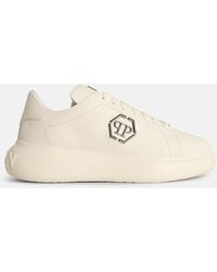 Philipp Plein - Low Top New Basic Hexagon' Leather Sneakers - Lyst