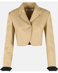 Max Mara - 'Buono' Diagonal Cropped Jacket - Lyst