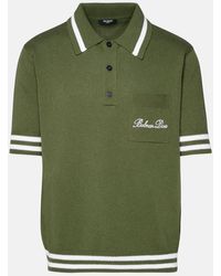 Balmain - Polo Shirt In Cotton Blend - Lyst