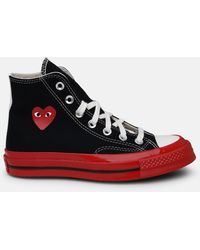 COMME DES GARÇONS PLAY - Comme Des Garçons Play X Converse Cotton High-top Sneakers - Lyst