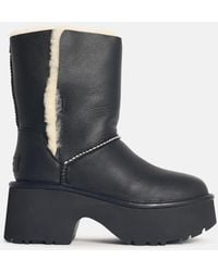 UGG - 'Classic Esmee' Leather Boots - Lyst