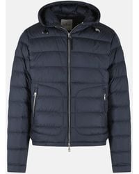 Moncler - Polyester Short 'Sestriere' Hooded Down Jacket - Lyst
