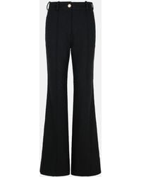 Patou - Wool Blend Flare Pants - Lyst