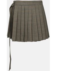 Ami Paris - 'kilt' Wool Miniskirt - Lyst