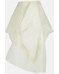 【送料&関税込】Khaite sawyer White Silk Skirt Khaite Sawyer White Silk Skirt - Cream - Women | 4144386W386168