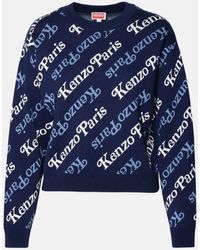 KENZO - ' By Verdy' Sweater In Navy Wool Blend - Lyst