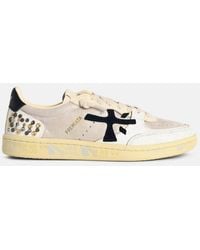 Premiata - 'bskt Clay' Two-tone Leather Blend Sneakers - Lyst