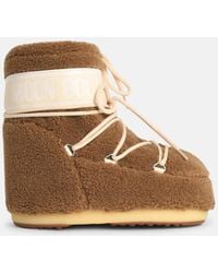 Moonboot - Camel Faux Fur Boot - Lyst