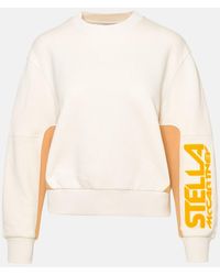 Stella McCartney - Cream Cotton Logo Sweatshirt - Lyst
