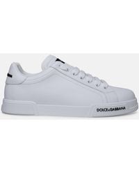 Dolce & Gabbana - 'portofino' Calf Leather Sneakers - Lyst
