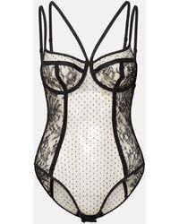 Dolce & Gabbana - Viscose Blend Underwear Bodysuit - Lyst