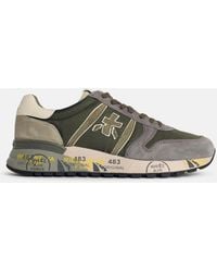 Premiata - 'Lander 7706' Army Leather Sneakers - Lyst