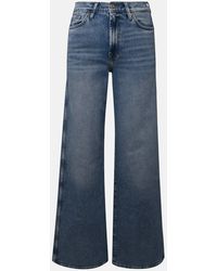 7 For All Mankind - Blue Cotton Jeans - Lyst