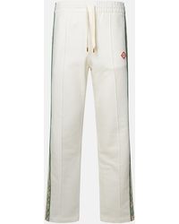 Casablancabrand - White Cotton Pants - Lyst