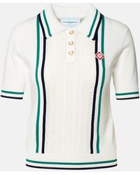 Casablancabrand - Viscose Blend Polo Shirt - Lyst