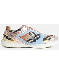 Burberry - 'matrix' Color Leather Blend Sneakers - Lyst
