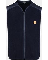 A.P.C. - 'nate' Polyester Vest - Lyst