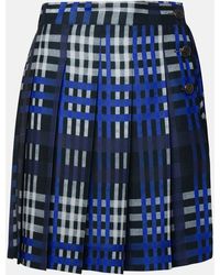 MSGM - Two-tone Polyester Skirt - Lyst