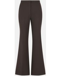 Jonathan Simkhai - 'Kenna' Chocolate Polyester Blend Pants - Lyst