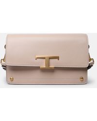 Tod's - Beige Leather Bag - Lyst