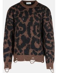 Laneus - Two-Tone Merino Wool Blend Sweater - Lyst