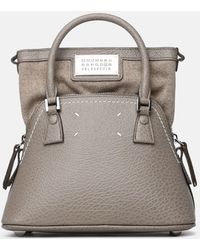 Maison Margiela - Micro '5ac Classique' Bag In Dove-gray Leather - Lyst