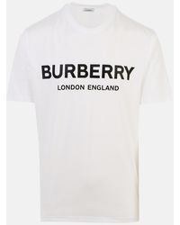 Burberry T-shirt Horseferry White in White for Men - Lyst