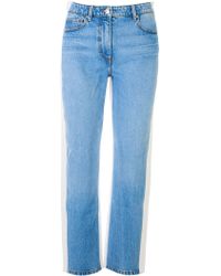 KENZO White And Light Blue Jeans