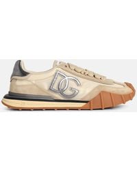 Dolce & Gabbana - 'Cushion' Leather Blend Sneakers - Lyst