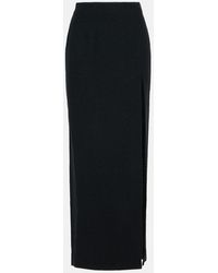 Alessandra Rich - Long Skirt In Virgin Wool Blend - Lyst