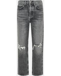 Agolde Jeans 90's mid rise in cotone grigi - Grigio