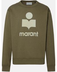 Isabel Marant - Mikoy Sweatshirt In Khaki Cotton Blend - Lyst