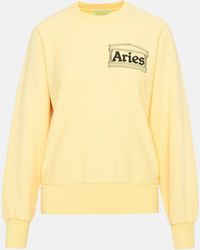 Aries - Alabaster Cotton Jersey Fleece Premium Temple Sweatshirt - Lyst