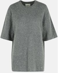 Loulou de Saison - Black Wool Blend T-shirt - Lyst