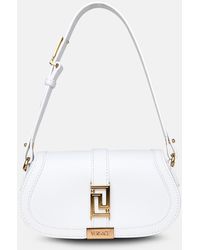 Versace - La Greca White Leather Bag - Lyst